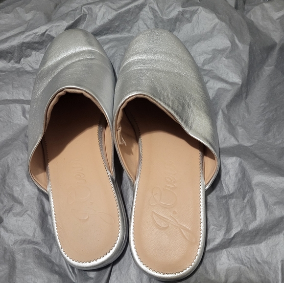 Jcrew Metallic Slip On Mules - Picture 8 of 10